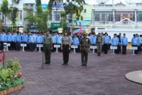 Anggota Kodim 0303/Bengkalis Mengikuti Apel Hari Kesadaran Nasional Dan Hut Satpol Pp Ke-58