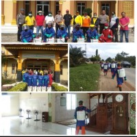 PT Musim Mas, Wakil Ketua II DPRD Pelalawan, Camat Giat Penyemprotan Disinfektan Cegah Covid-19