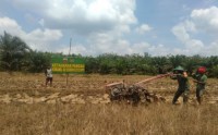Koramil 02 Rambah Siapkan Lahan Pertanian Antisipasi Krisis Pangan