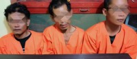 Team Opsnal Polsek Pinggir Gulung 3 Orang Pelaku TP Narkotika Jenis Shabu