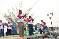 Meriahkan HUT RI, Polres Bengkalis Gelar Lomba Pancing di Selat Bengkalis