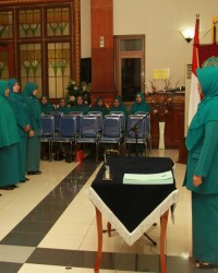 Dihadapan Bupati Siak Misnarni Melantik 14 ketua pkk Kecamatan Sekab Siak