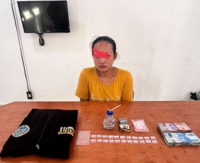 Diduga Pengedar Sabu,Tim Opsnal Polsek Mandau Amankan IRT Muda