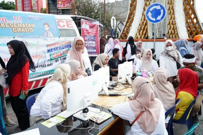Dinkes Labuhanbatu Sediakan Layanan Kesehatan Gratis di Car Free Day
