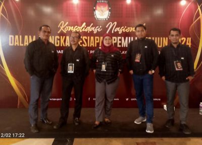 Kesiapan Pelaksanaan Tahapan Pemilu 2024, KPU Kampar Hadiri Konsolnas KPU Se Indonesia