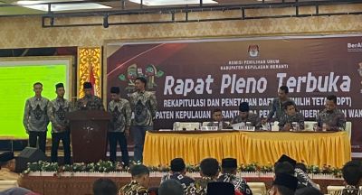 KPU Gelar Rapat Pleno Terbuka Rekapitulasi Daftar Pemilih Tetap (DPT) Pilkada 2024