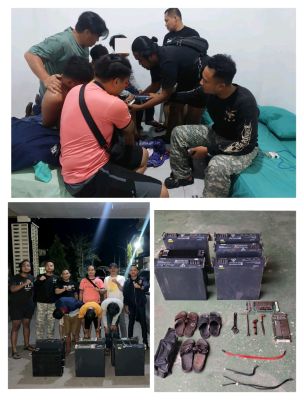 Polres Bengkalis Tangkap Tiga Pelaku Pencuri  Baterai Tower XL dan Telkomsel di Bengkalis