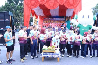 Polres Labuhanbatu Dan Wartawan Labuhanbatu bersinergi Sukseskan Hari Pers Nasional.