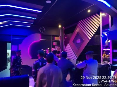 Polres Labuhanbatu Gelar Patroli Gabungan Tiga Pilar di Sejumlah Titik Rawan