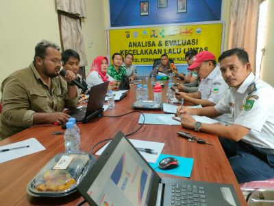 Satlantas Polres Bengkalis Giat Anev Laka Lantas di jalan Tol Permai, Ini Sasarannya